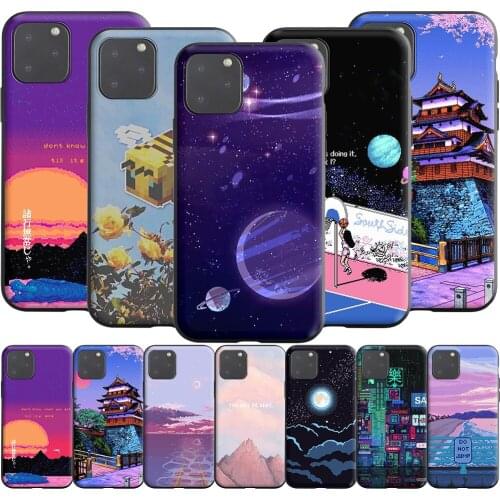 Art Pixel Aesthetic Silicone Case for Realme Narzo 30A GT NEO C3 C25 C21 C20 C17 C15 C12 C11 8 7 7i 6 6i Pro