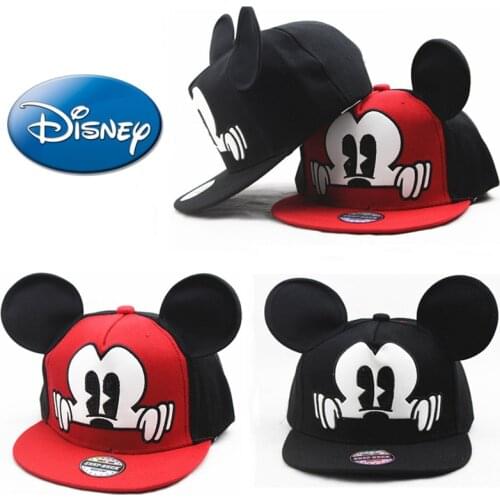 Disney Mickey Kids Hats Autumn Baby Boys Girls Hat Cartoon Print Baby Cotton Spring Baseball Caps Kids Hip Hop Hat Shipping Free
