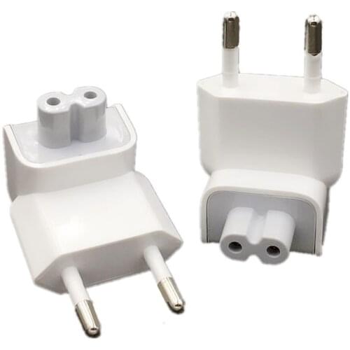 Euro Pin Plug AC Duck Head Power Charger EU Wall AC Plug Adapter For Apple MacBook Pro Air iPad Electrical Europa Duck Head
