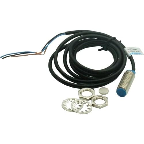 NJK-5002C Hall Effect Sensor Proximity Switch NPN 3-Wires Normally Open + Magne Line Magnet 6V-36V DC Dia 12mm Diy Metal