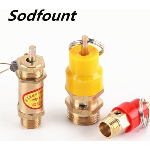 1pcs 8KG 1/8" 1/4" 3/8" 1/2" BSPT Air Compressor Pressure Relief Valve Safety Release Valves