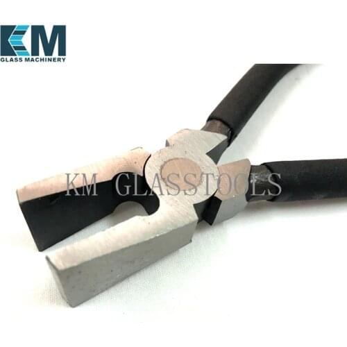 KM Brand High Quality Glass glass tools,Glass Flat Plier ,Mending Pincher with Flat nozzler.K-020