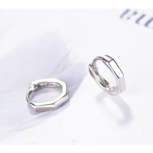 925 Sterling Silver Fashion ultra-small Ear Bone arc-shaped Ear Ring Mini Circle Ear Buckle Simple Wild Trend Women Men Ear Jewe