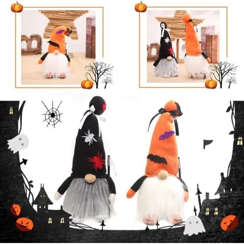 Faceless Gnome Doll Ornaments Halloween Party Decor Schoolbag Backpack Pendant Window Decoration Home Table Decoration Gift