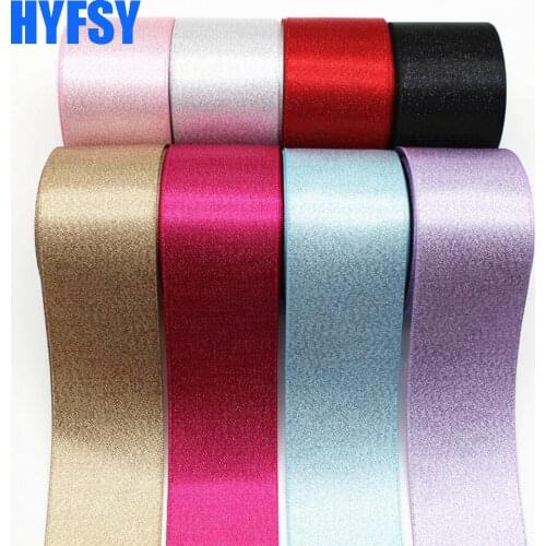 New 1-1/2 38mm silver ribbon double-sided 10 yard bow headdress DIY handmade materials gift wrap satin belt