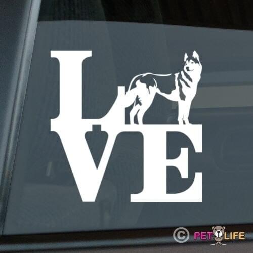 Love Husky Sticker Die Cut Vinyl - park siberian window decal 13.75x13.75cm