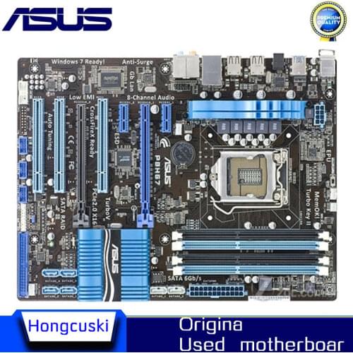 Free shipping original motherboard for ASUS P8H67 DDR3 LGA 1155 for I3 I5 I7 CPU USB2.0 USB3.0 32GB H67 Desktop Motherboard
