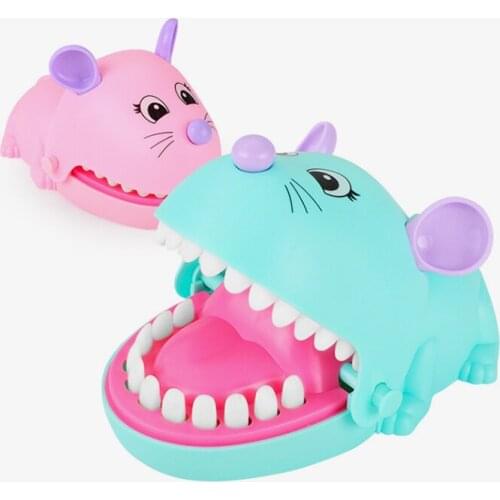 Pop Sale Children Funny Bite Finger Toy Parent-child Interactive Game Cartoon Mouse Mouth Biting Finger Toys As For Kids Gift