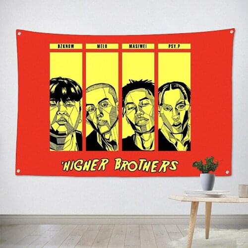 Rock Band Posters Banners & Flags Hip hop\Jazz\Reggae\Heavy Metal Music Poster Tapestry Hanging Painting Background Decor Cloth