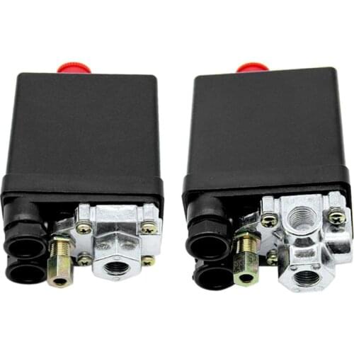 Heavy Duty Air Compressor Pressure Switch Control Valve 90-120PSI 1/4 Port
