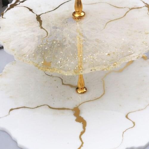 Crystal Epoxy Resin Mold Three-layer Fruit Tray Casting Silicone Mould DIY Tool