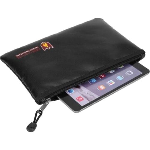 Document Bag Briefcase Fire-resistant Waterproof Passport Money Laptop Keeping for Home 29*20cm
