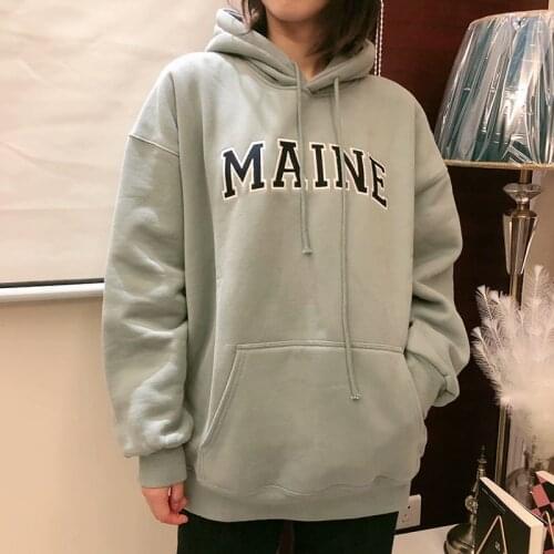 UNUTH Girls Oversize Cotton Hoodies 2021 Spring-Autumn Fashion Ladies Loose Hooded Pullovers Vintage Women Chic Hoodie