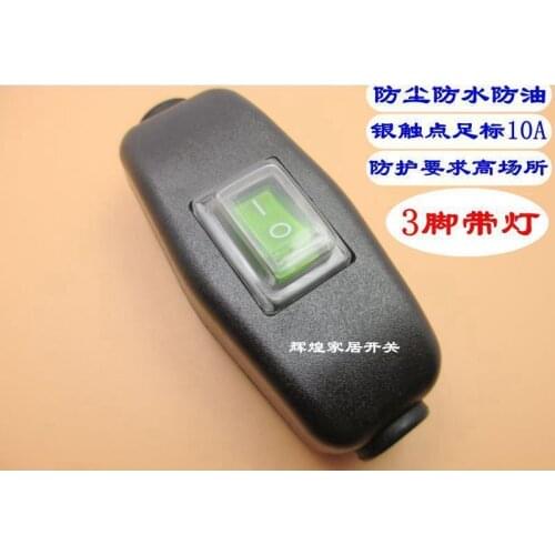 204A Waterproof Switch Ship Type Switch Bring Indicator Light On-line Switch Will Electric Current High-power 10A/1500W