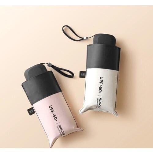 Mini Women Pocket Small Umbrella Anti UV Parasol Sun Umbrella Rain Windproof Light Folding Portable Umbrellas For Boy Gir