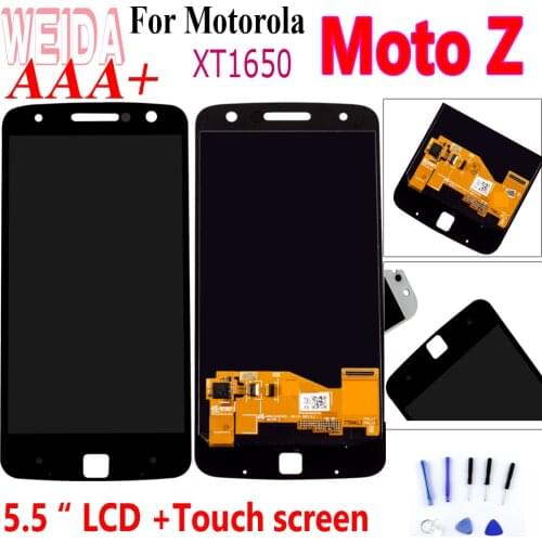 Weida 5.5" For Motorola moto Z Droid Xt1650 XT1650-03 Lcd Screen+Touch screen Digitizer Assembly Repair Display For Moto Z LCD