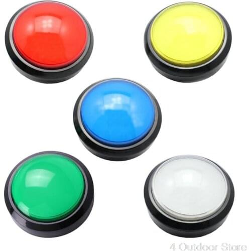 100mm Big Round Push Button LED with Microswitch for DIY Arcade Game Machine Ju26 20 Dropship