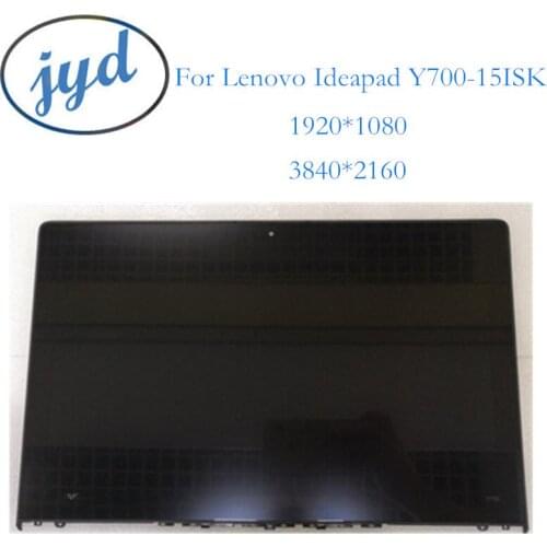 Without touch 15.6" LCD Laptop Screen Assembly For Lenovo Ideapad y700-15 Y700-15ISK 80NW 1920x1080 with frame