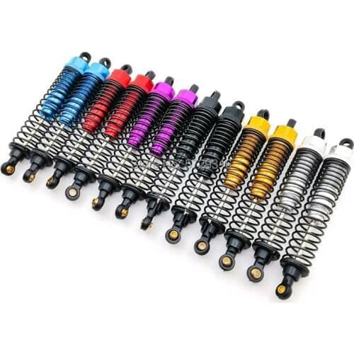 4pcs Adjustable HSP 108004 08041 Aluminum Oil Shock Absorber Oil filled Upgrade Parts For 1:10 Off Road Monster Truck RC Car 4WD