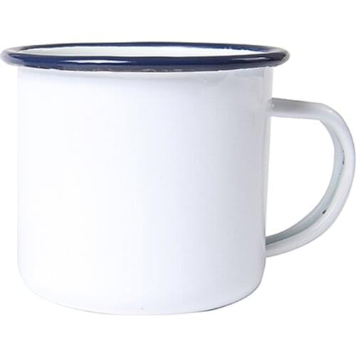 4pc/packge Sublimation Blank Mug Customized Design Enamal Mugs Hot Printing LOGO Style DIY Mug Cmug Milk Mug