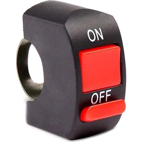 7/8 Inch Motorcycle Handlebar Mount On-Off Switch Flameout Headlight Switches Button Double Flash Dangerous Lamp Controller 2021