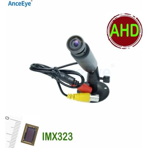 AnceEye AHD Mini Bullet Camera 1080P HD AHD Camera 2MP IMX323 StarLight 0.0001 Lux Security CCTV Camera 2.1mm Wide-angle Lens