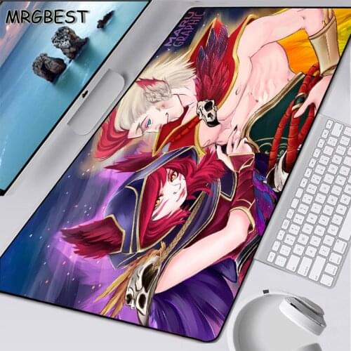 MRGBEST 900x400mm Large Computer Keyboard Lock-edge Mouse Pad League of Legends LOL Csgo PC Speed Gaming Table Mousepad L