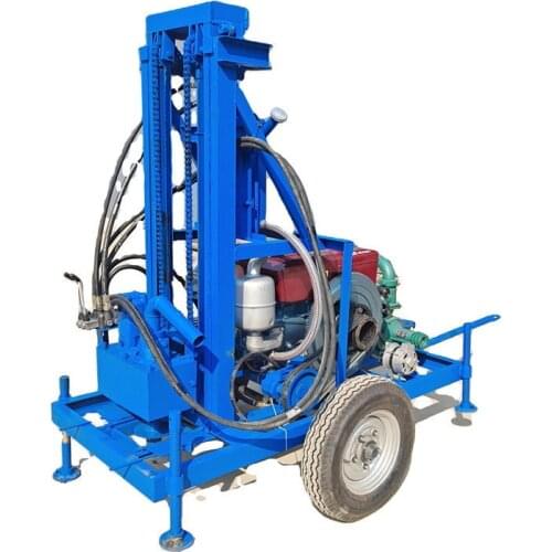 22HP Diesel 40m 80m 100m Drilling Pipe Low Price Borehole Drilling Machine Water Well Drilling Rig For Sale