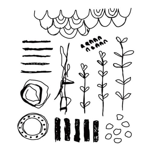 Flower stamp Clear Stamps for Scrapbooking Transparent Silicone Rubber DIY Photo Album Decor 1043