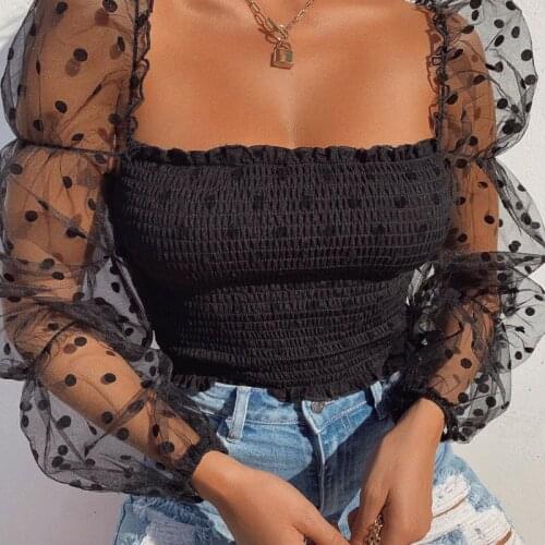 DAILOU Womens Chiffon Blouses