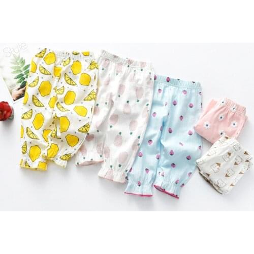 Childrens Wear 2019 Female Baby Summer Thin Boys and Girls Mosquito Pants Cotton Pajamas Pants Childrens Lantern Pant for Girl