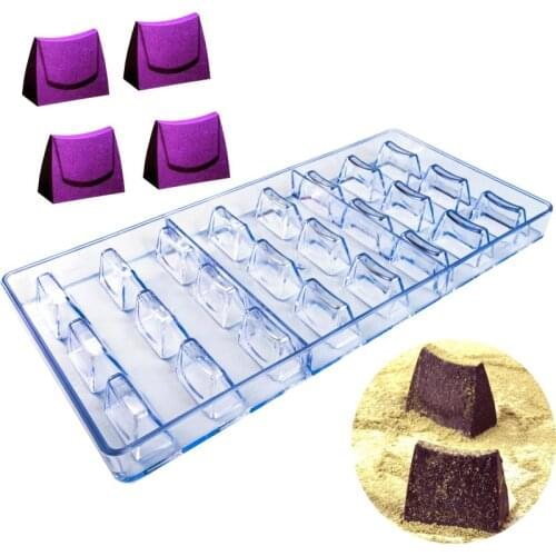 DIY Lady Bag Chocolate Mould Polycarbonate Plastic Candy Making Chocolate Mold Cake Fondant Tools