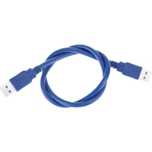 USB 3.0 Type A Male to Type A Male Cable Cord 0.6m/ 2FT 1.5m/ 5ft Data Wire Hard Drive Enclosures Laptop Pc Cord