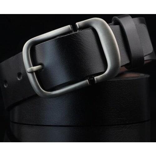 Mens Belts Cow Genuine Leather Luxury Strap Male Belts For Men New Fashion Classice Vintage Pin Buckle Men Belt High Quality