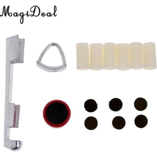 MagiDeal Hot Sale Billiard Pool Cue Repair Maintenance Kit Set -Tip -Ferrules -Scuffer -Clamp for Billiard Player Lover Practice