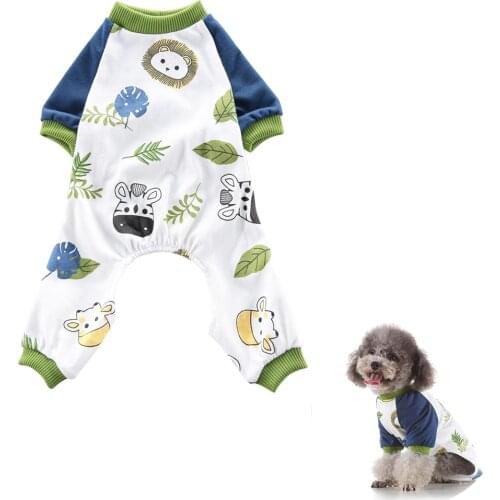 Animal World Pet Clothes Pajamas Cotton summer Pet Clothes for Chihuahua Shih Tzu Sweatshirt Puppy Cat Pullover Dogs Pets Cloth