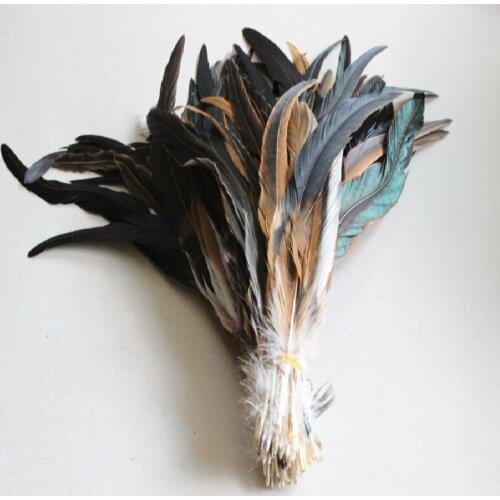 Wholesale 500PCS Natural color Rooster Tail Feathers 30-35 cm / 12-14 inches