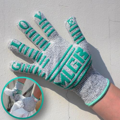 Cut resistant gloves 1 pair nonslip gloves garden gloves women work gloves garden fishing gloves silicone gloves for cooking