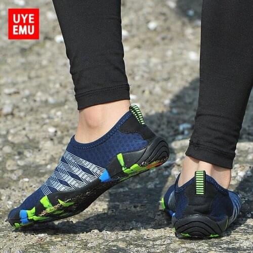 UYEEMU Beach Shoes Men And Women Snorkeling Swimming Non-Slip Anti-Cutting Running Fitness Yoga Wading Shoes Size 35-46 #195