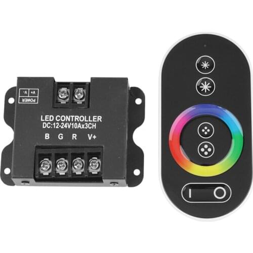 30A Contact RGB RF Remote Control DC 12V 24V 3Channelx10a 360W/720W Controller For LED Strip Light Accessoires SMD 5050
