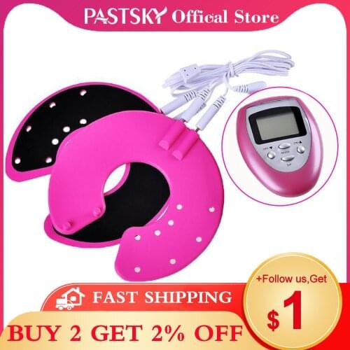 2 pairs Silicone Breast Electrode Pads for Electronic Women Tens Therapy Reusable Bust Enhancer Firmer Pulse Bust Massage