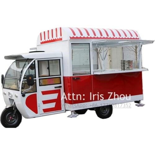 Tricycle style coffee food truck mobile food kiosk food cart food vending tuk tuk