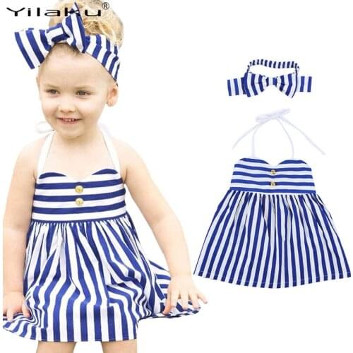 Летние платья для малышек Yilaku China At AliExpress