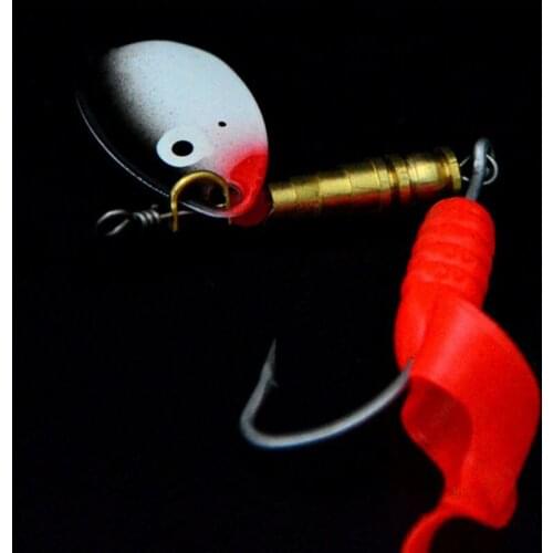 10pcs 4.5G Spinners spoon fishing lures Double tails hard sequin pike bass fishing baits isca pesca fishing tackles