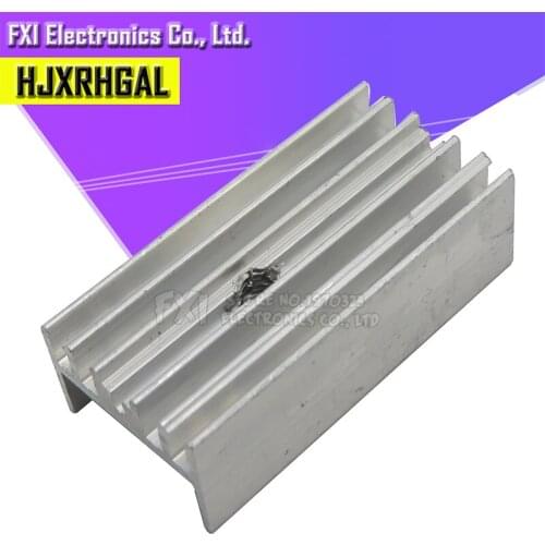 10Pcs Transistor 15*10*30mm TO220 white Aluminum Heatsink Radiator With hjxrhgal For Transistors TO-220