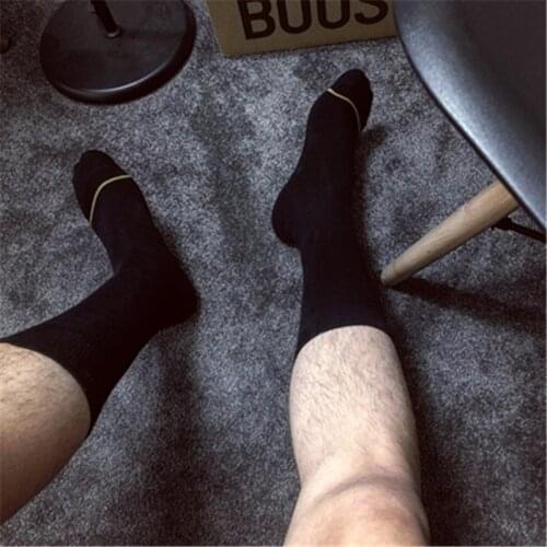 2Pair Original Design rainbow gay lgbt office Men formal dress socks Long Golden toe Cotton Business Goldman boy BlackSock