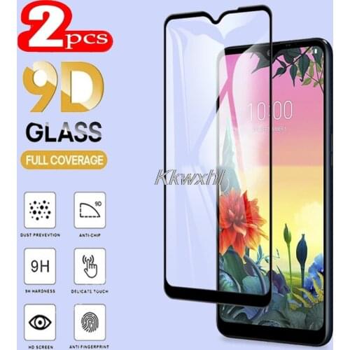 2PCS For LG K50s Screen Protector Full Glue Tempered Glass Protective Cover Film On LMX540HM, LM-X540, LM-X540BMW, LMX540BMW