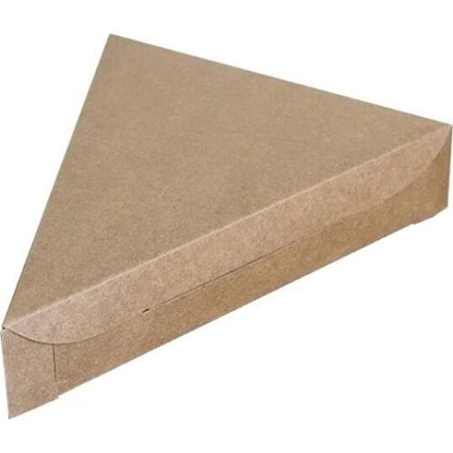 200pcs Kraft Paper Pizza Box Blank Pie Cheese Cake Takeout Packaging Boxes Party Snack Candy Packing ZA6101