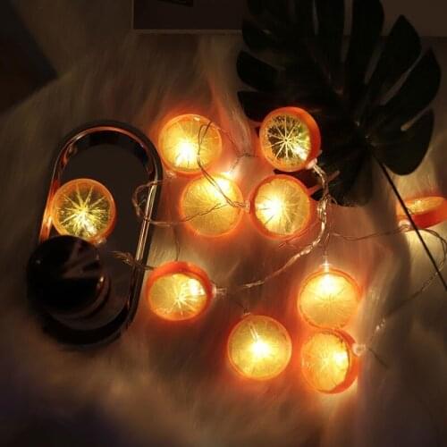 3M 20LEDs Lemon Shape Fairy String Lights Warm White Strip Light Battery/USB Operated Decorations for Christmas Birthday Wedding
