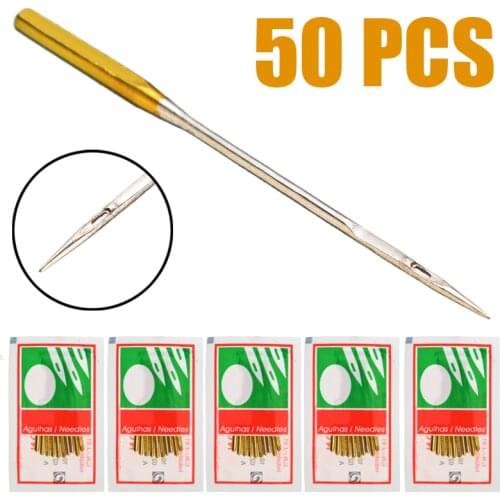 50pcs Steel Sewing Machine Needles for Singer Sewing Machine Needle Household Stitching Accessories Size 9/11/14/16/18